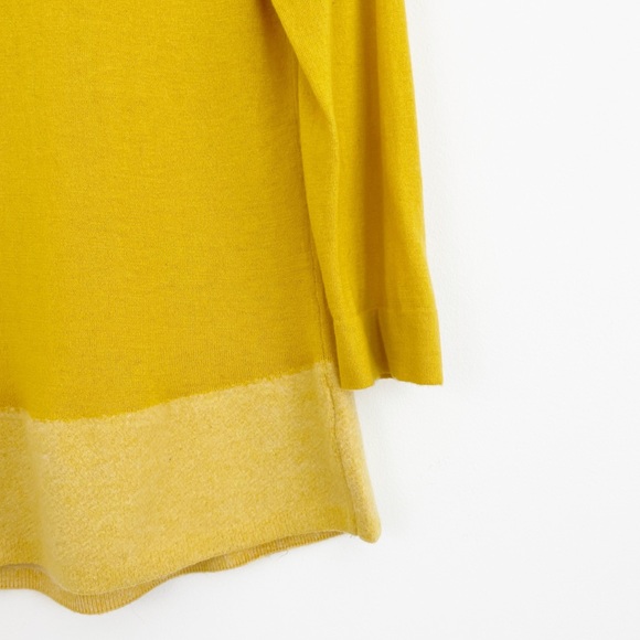 Anthropologie Angel of The North Golden Yellow Cashmere Blend Sweater Size M - Picture 6 of 16